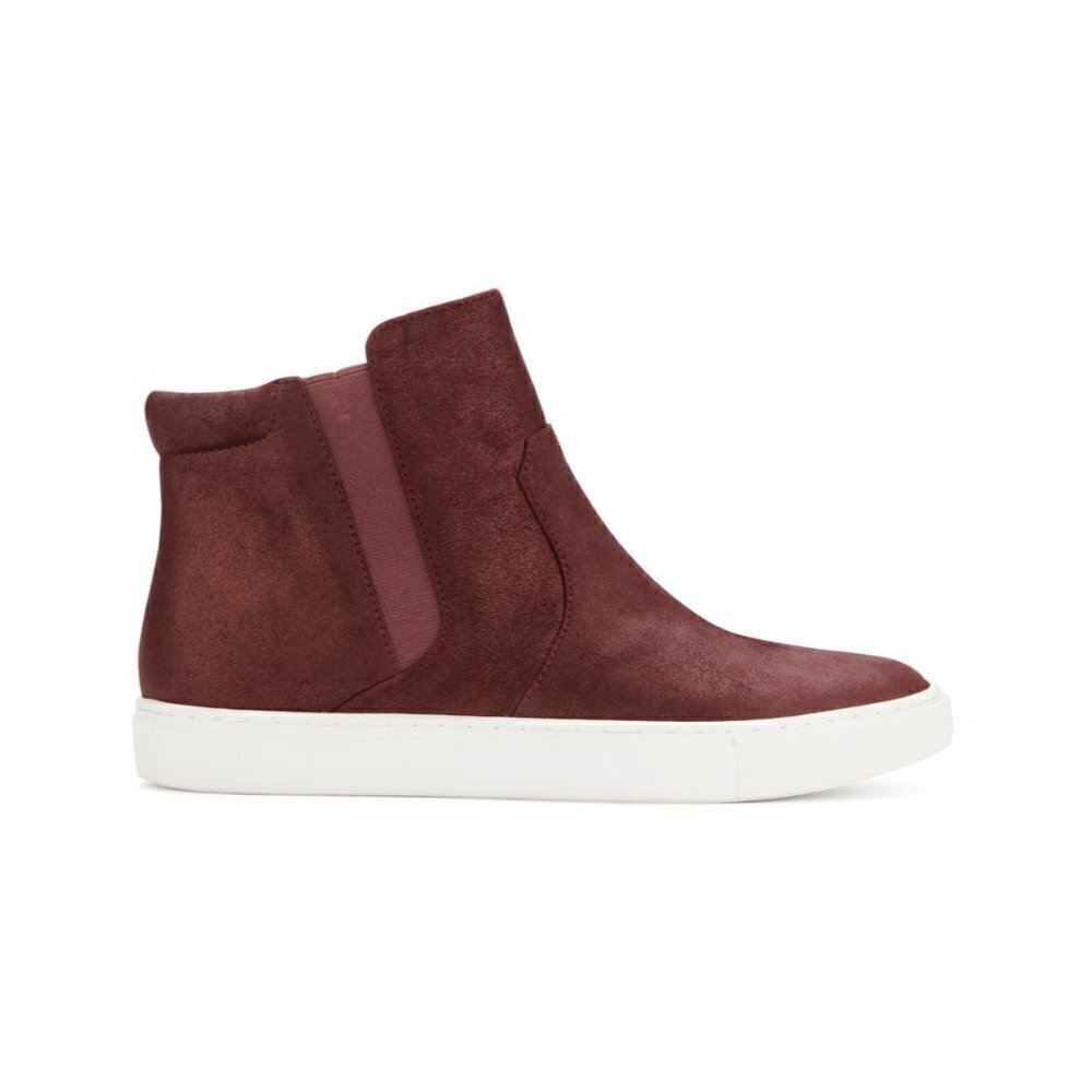 Gentle Souls by Kenneth Cole Carter Leather Sneaker Burgundy Women's Size 7.5